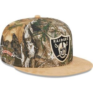 New Era Las‎ Vegas Raiders Realtree 2023 59FIFTY Fitted Hat camouflage 7 5/8 NWT